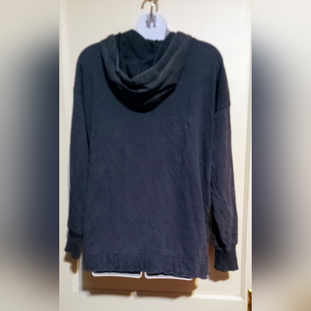 Arie Ladies Navy Blue Hooded Sweatshirt Sz XS - Picture 6 of 8